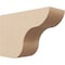 Ekena Millwork 4in. W x 8in. H x 12in. L Carmel Woodgrain TimberThane Rafter Tail, Primed Tan RFTUR04X08X12CARRCPR - alternate 1